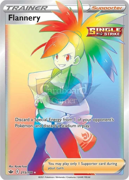 215/198 Flannery Hyper Rare Chilling Reign Single Card