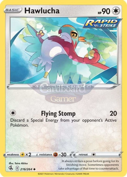 216/264 Hawlucha Uncommon Fusion Strike Single Card