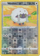 222/264 Wooloo Common Reverse Holo Fusion Strike Single Card