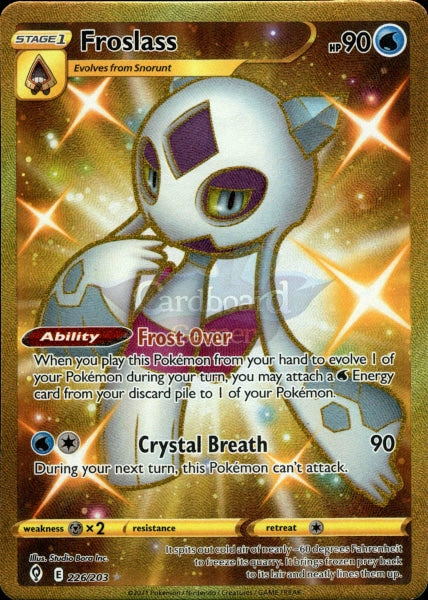 226/203 Froslass Secret Rare Evolving Skies Single Card