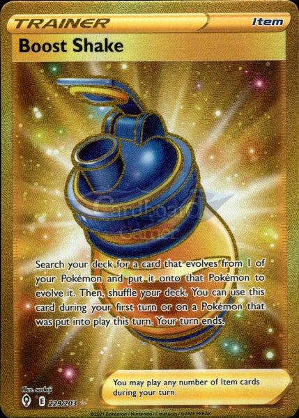 229/203 Boost Shake Secret Rare Evolving Skies Single Card