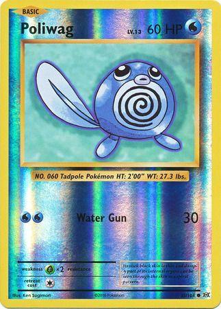 23/108 Poliwag Common Reverse Holo XY Evolutions