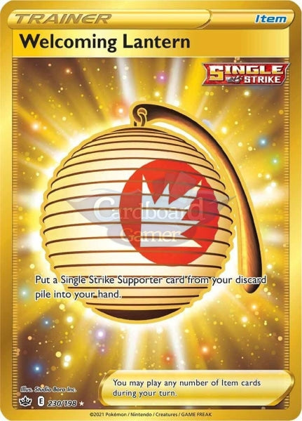 230/198 Welcoming Lantern Secret Rare Chilling Reign Single Card