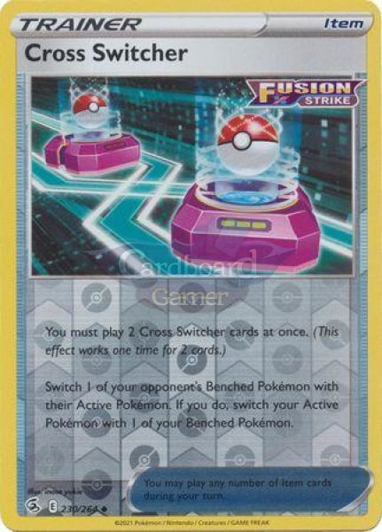230/264 Cross Switcher Uncommon Reverse Holo Fusion Strike Single Card