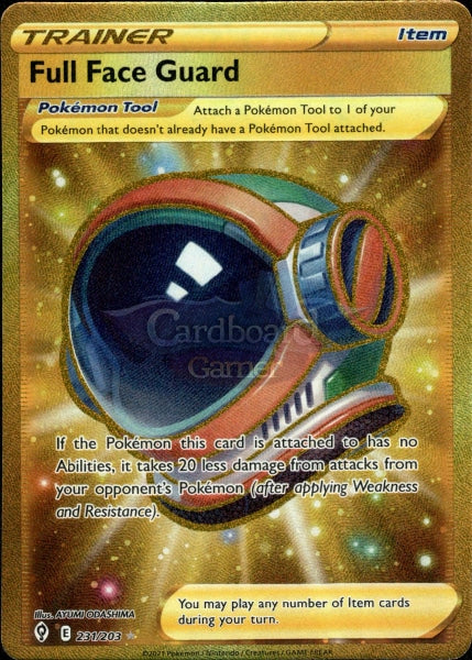 231/203 Full Face Guard Secret Rare Evolving Skies Single Card