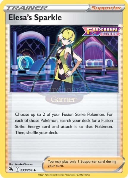 233/264 Elesas Sparkle Uncommon Fusion Strike Single Card
