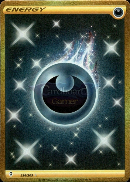 236/203 Darkness Energy Secret Rare Evolving Skies Single Card