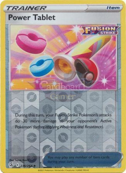 236/264 Power Tablet Uncommon Reverse Holo Fusion Strike Single Card