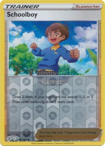 238/264 Schoolboy Uncommon Reverse Holo Fusion Strike Single Card
