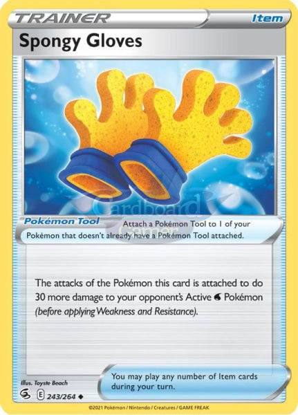 243/264 Spongy Gloves Uncommon Fusion Strike Single Card