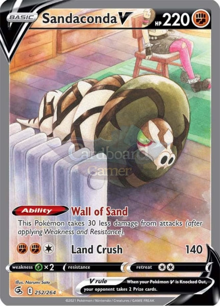 252/264 Sandaconda V Alternate Art Fusion Strike Single Card