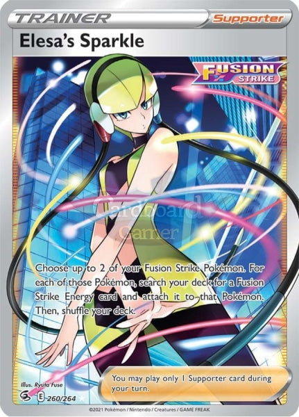 260/264 Elesas Sparkle Full Art Fusion Strike Single Card