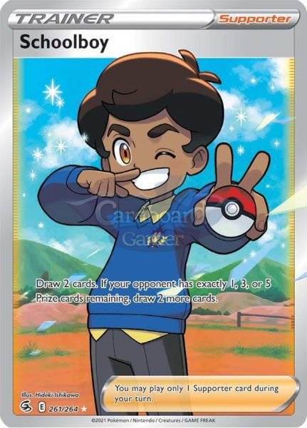 261/264 Schoolboy Full Art Fusion Strike Single Card