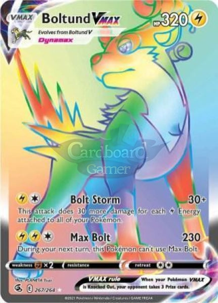 267/264 Boltund Vmax Secret Rare Fusion Strike Single Card