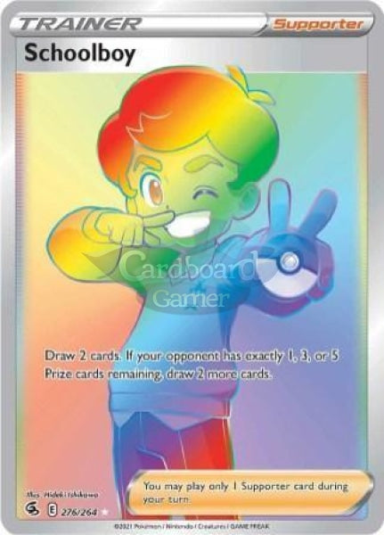 276/264 Schoolboy Secret Rare Fusion Strike Single Card