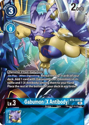 BT9-020 Gabumon X Antibody ALTERNATE ART