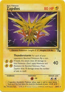 30/62 Zapdos Rare Fossil Set Unlimited