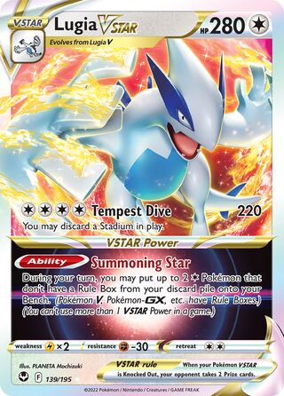 139/195 Lugia VSTAR Silver Tempest