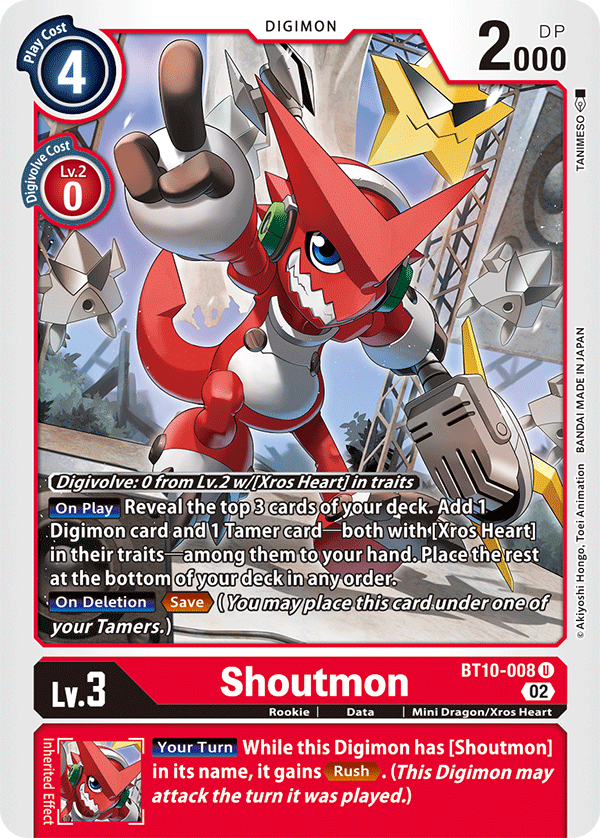 BT10-008 Shoutmon Uncommon