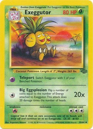 35/64 Exeggutor Uncommon Jungle Set Unlimited