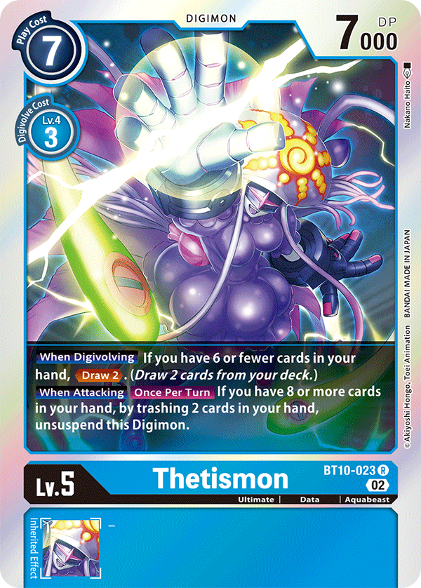 BT10-023 Thetismon Rare