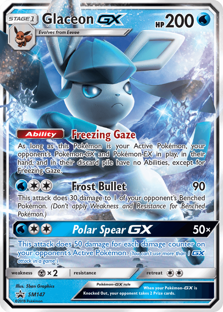 SM147 Glaceon GX - Promo