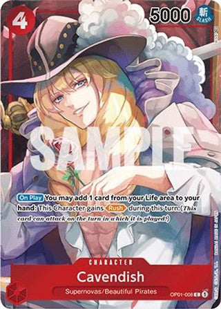 OP01-008 Cavendish Promo Alternate Art