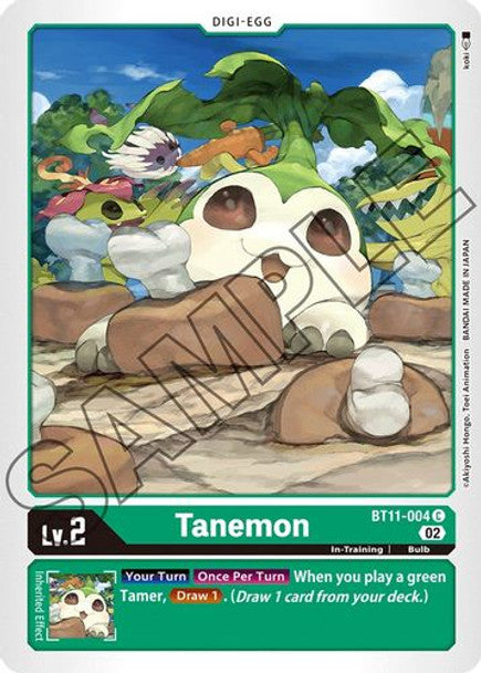 BT11-004 Tanemon Common Holo Foil