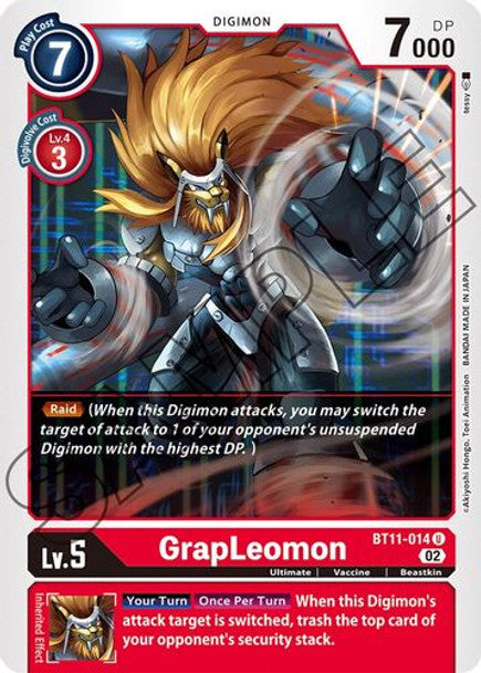 BT11-014 GrapLeomon Uncommon Holo Foil