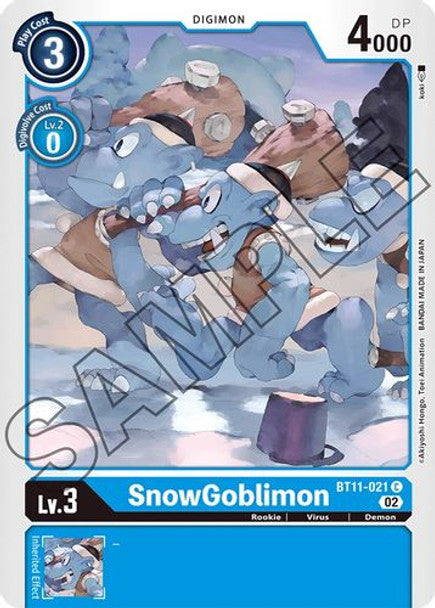 BT11-021 SnowGoblimon Common Holo Foil