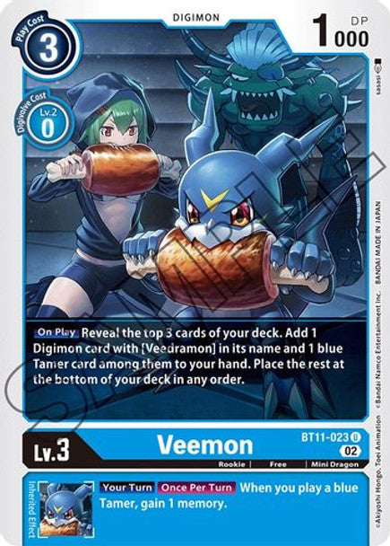 BT11-023 Veemon Uncommon Holo Foil