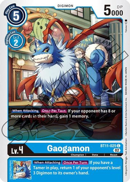 BT11-025 Gaogamon Common Holo Foil