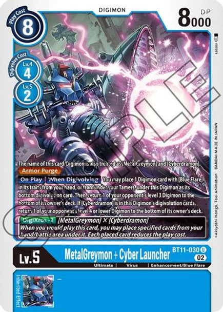 BT11-030 MetalGreymon + Cyber Launcher Uncommon