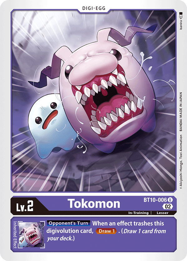 BT10-006 Tokomon Uncommon