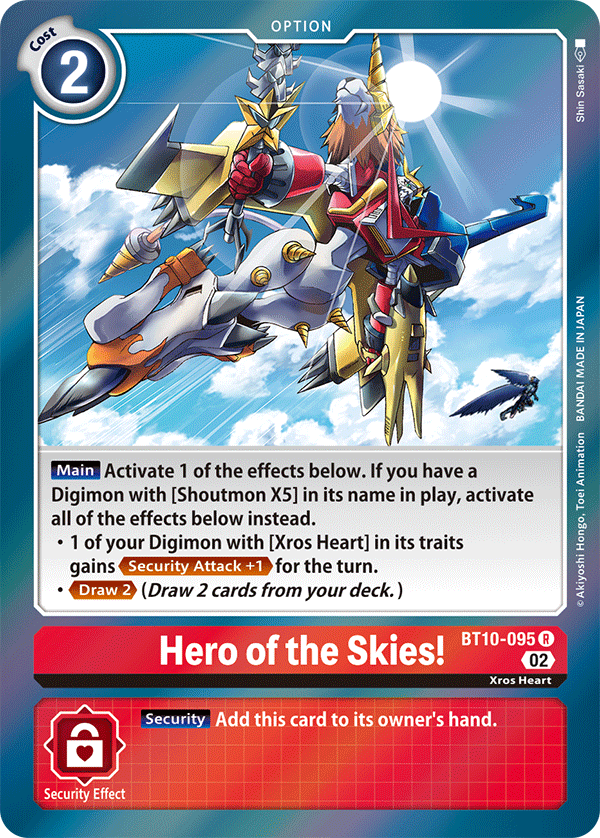 BT10-095 Hero of the Skies! Rare