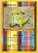 54/108 Sandshrew Common Reverse Holo XY Evolutions