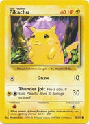 58/102 Pikachu Common Base Set Unlimited