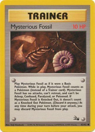 62/62 Mysterious Fossil Common Fossil Set Unlimited