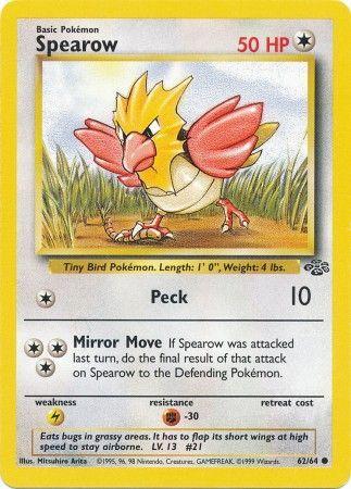 62/64 Spearow Common Jungle Set Unlimited