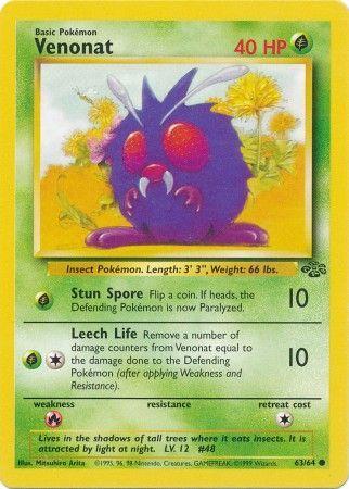 63/64 Venonat Common Jungle Set Unlimited