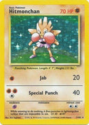 7/102 Hitmonchan Holo Rare Base Set Unlimited