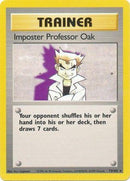73/102 Imposter Professor Oak Trainer Rare Base Set Unlimited