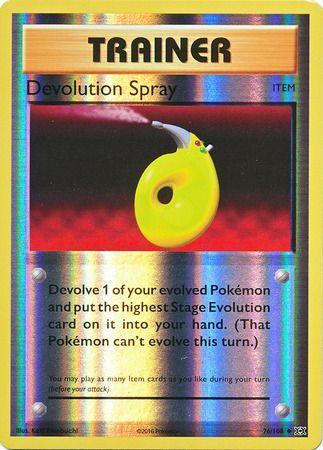 76/108 Devolution Spray Uncommon Trainer XY Evolutions