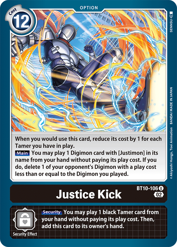 BT10-106 Justice Kick Uncommon