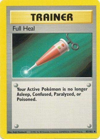 82/102 Full Heal Trainer Uncommon Base Set Unlimited