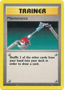 83/102 Maintenance Trainer Uncommon Base Set Unlimited