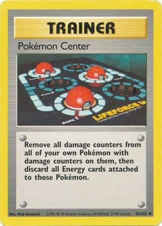85/102 Pokémon Center Trainer Uncommon Base Set Unlimited