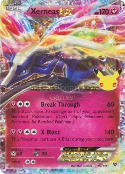 97/146 Xerneas Ex Ultra Rare Celebrations Classic Collection Single Card