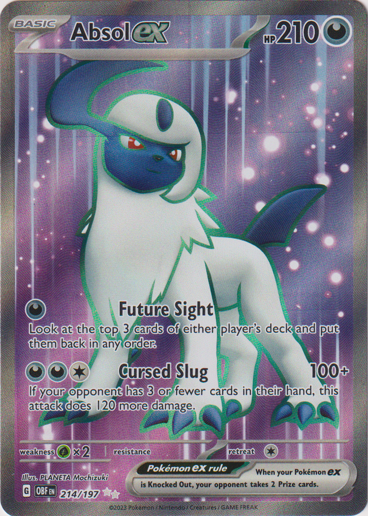 214/197 Absol EX Full Art Obsidian Flames