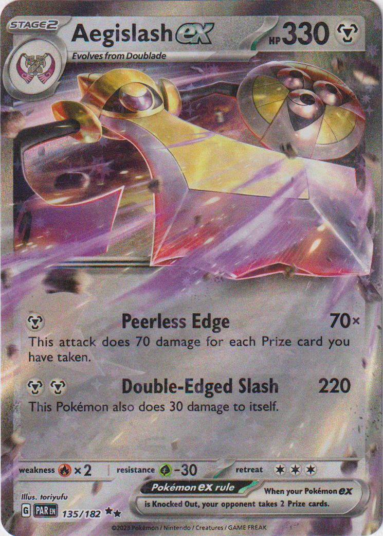 135/182 Aegislash EX Paradox Rift